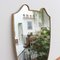 Mid-Century Italian Wall Mirror with Brass Frame, 1950s, Image 4