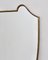 Mid-Century Italian Wall Mirror with Brass Frame, 1950s, Image 9