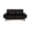 Plura Black Leather Sofa by Rolf Benz 9