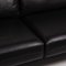 Plura Black Leather Sofa by Rolf Benz 4