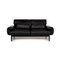 Plura Black Leather Sofa by Rolf Benz 1