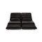 Plura Black Leather Sofa by Rolf Benz 3