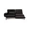 Plura Black Leather Sofa by Rolf Benz 8