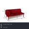 Ruched Red Leather Sofa from Ligne Roset 2