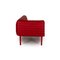 Ruched Red Leather Sofa from Ligne Roset 6