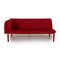 Ruched Red Leather Sofa from Ligne Roset 1