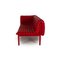 Ruched Red Leather Sofa from Ligne Roset, Image 8