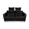 Sesame FSM250 / 23 Black Leather Sofa 1