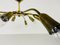 Italian Brass 10-Arm Sputnik Chandelier from Arredoluce, 1950s 7