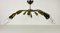 Lámpara de araña Sputnik italiana de latón de 10 brazos de Arredoluce, años 50, Imagen 3