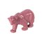 Escultura de oso de mármol rosa, Italia, siglo XX, Imagen 1