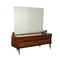 Veneered Wood, Mirror and Brass Dresser, Italy, 1950s, Image 1