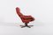 Swivel Leather Lounge Chair from G Möbel, Sweden, 1960s 7