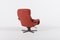 Swivel Leather Lounge Chair from G Möbel, Sweden, 1960s 5