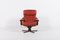 Swivel Leather Lounge Chair from G Möbel, Sweden, 1960s 2