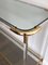 Acrylic Glass and Gilt Metal Console Table 5