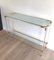 Acrylic Glass and Gilt Metal Console Table 2