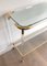 Acrylic Glass and Gilt Metal Console Table 4