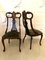 Antique Mahogany Inlaid Dining Chairs, Set of 6 10