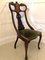 Antique Mahogany Inlaid Dining Chairs, Set of 6, Image 9