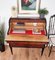 Art Deco Style Italian Walnut Burl and Roll Top Desk Writing Table, 1960s 5