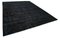 Black Overdyed Large Area Rug 2