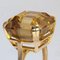 French 18K Citrine & 18K Yellow Gold Cocktail Ring, 1950s 4