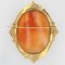 19th Century French Blue Enamel & 18K Yellow Gold Cameo Brooch 3