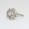 French White Sapphire & 18K White Gold Ring, 1960s 6