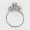 French White Sapphire & 18K White Gold Ring, 1960s, Image 11