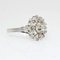 French White Sapphire & 18K White Gold Ring, 1960s, Image 9
