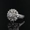 French White Sapphire & 18K White Gold Ring, 1960s, Image 4