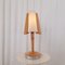 Französische Vintage Holz Lampe von Lucid 6