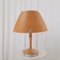 Französische Vintage Holz Lampe von Lucid 1
