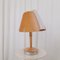 Französische Vintage Holz Lampe von Lucid 4