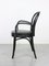 Black Leather No. 18 Chair with Arms by Michael Thonet for Thonet 6
