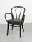 Black Leather No. 18 Chair with Arms by Michael Thonet for Thonet 2