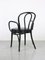 Black Leather No. 18 Chair with Arms by Michael Thonet for Thonet 5