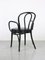 Black Leather No. 18 Chair with Arms by Michael Thonet for Thonet, Image 5