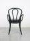 Sedia nr. 18 in pelle nera con braccioli di Michael Thonet per Thonet, Immagine 4