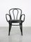 Black Leather No. 18 Chair with Arms by Michael Thonet for Thonet 3