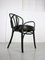 Sedia nr. 18 in pelle nera con braccioli di Michael Thonet per Thonet, Immagine 8