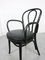 Silla No. 18 de cuero negro con reposabrazos de Michael Thonet para Thonet, Imagen 14