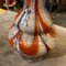 Orange and Gray Opaline Glass Vase by Carlo Moretti, 1970s, Image 6