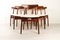 Rosewood Dining Chairs by Henning Kjærnulf for Bruno Hansen, 1960s, Set of 6, Image 1