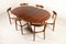 Vintage Danish Extendable Round Rosewood Dining Table, 1960s, Image 17