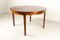 Vintage Danish Extendable Round Rosewood Dining Table, 1960s 1