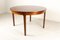 Vintage Danish Extendable Round Rosewood Dining Table, 1960s, Image 1