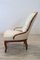 Antique Walnut Armchair with Silk Seat, 1850s, Image 5