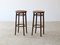 Caned Bar Stools in Bentwood, Set of 2 2